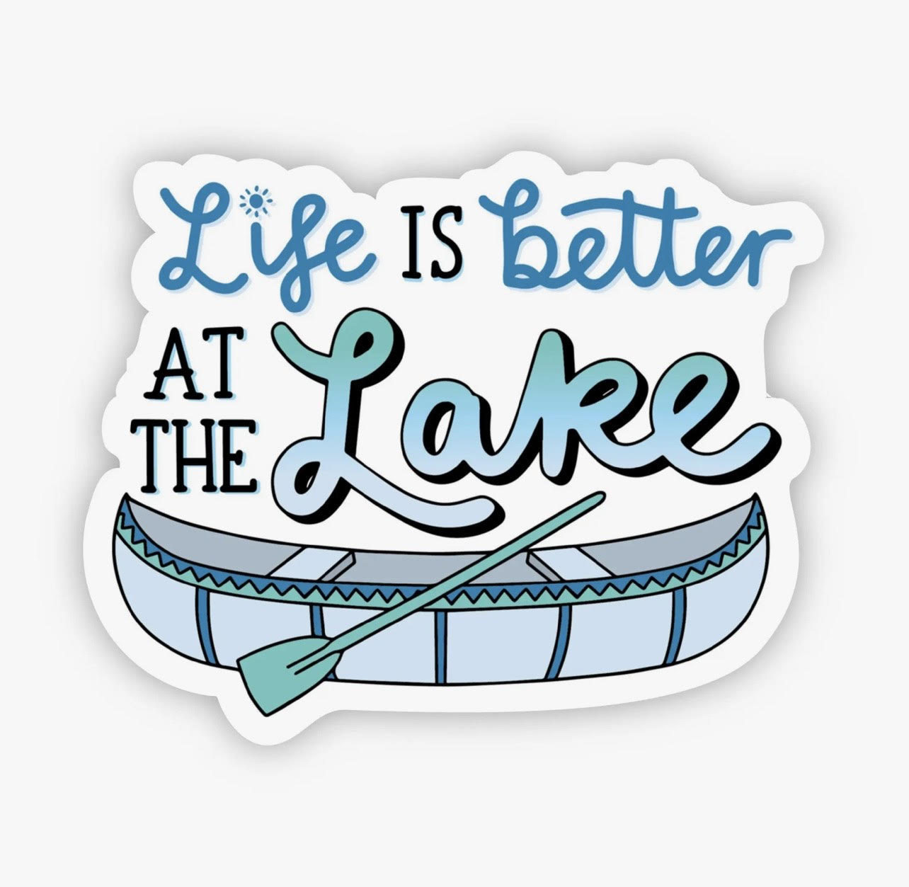 Life is Better at the Lake Vinyl Sticker