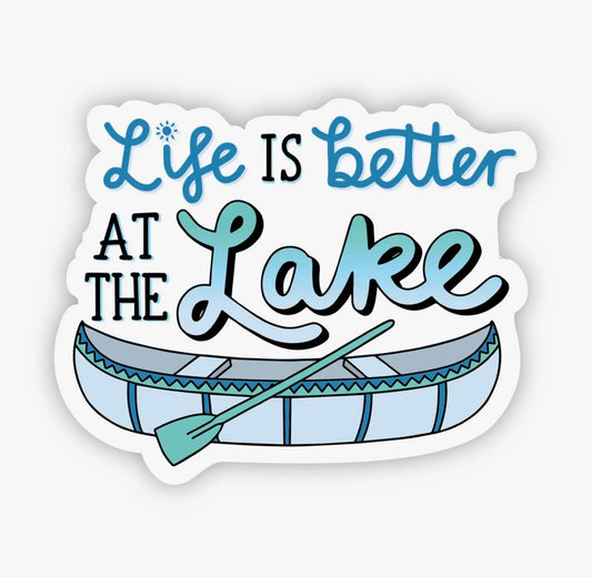 Life is Better at the Lake Vinyl Sticker