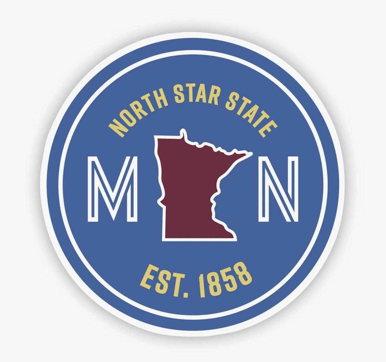 North Star State Minnesota Vinyl Sticker