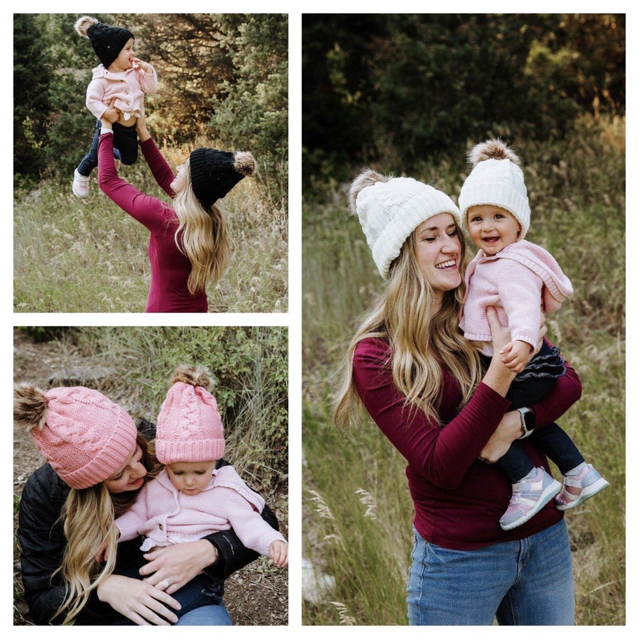 Mommy & Me Pom Hats