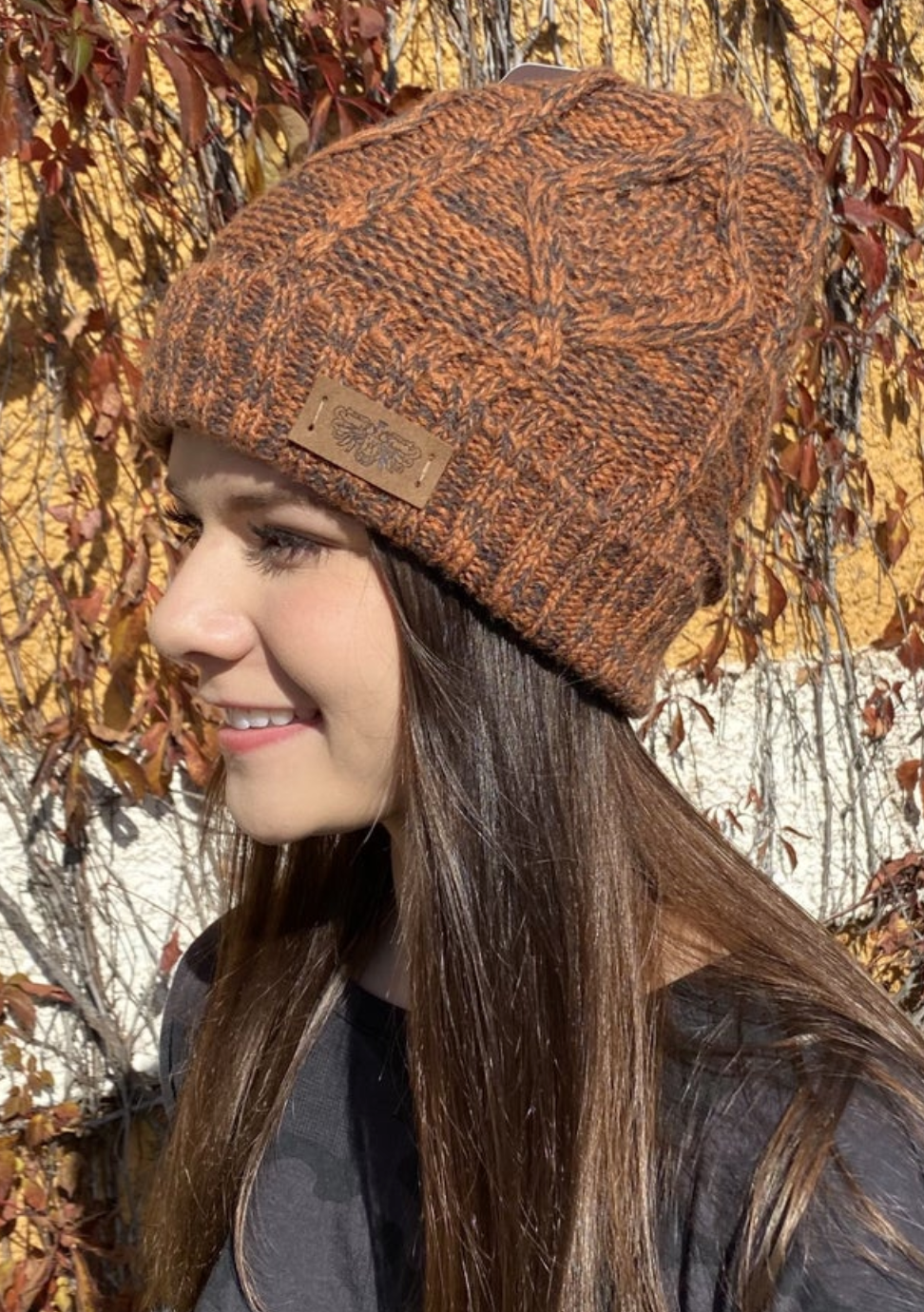 Fleece Lined Multi Rust Hat
