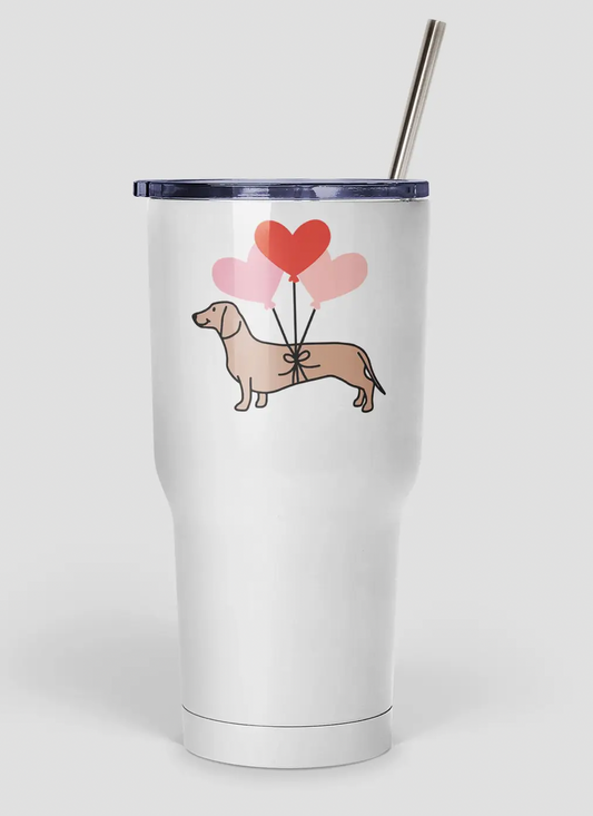 Dachshund Love Balloon Tumbler