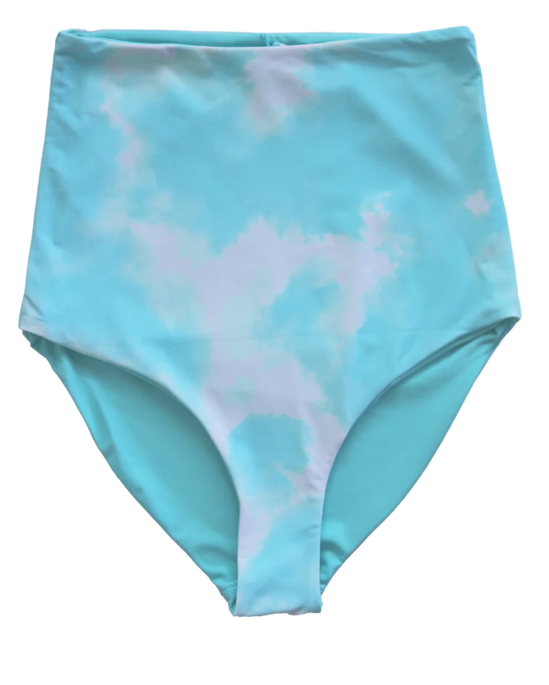 Sky Blue High Rise Reversable Swim Bottoms