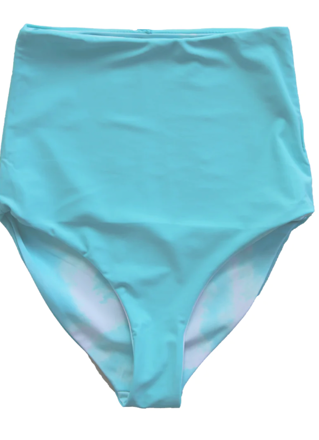 Sky Blue High Rise Reversable Swim Bottoms
