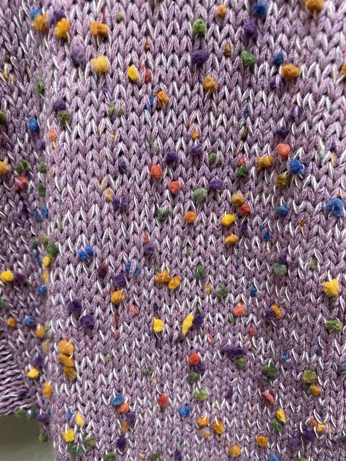 Spring Confetti Purple Sweater