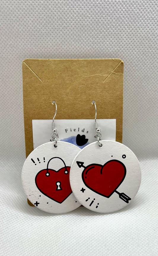Heart Lock Earrings