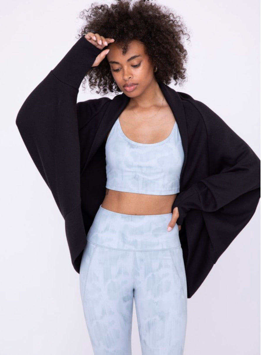 Open Front Dolman Sleeved Shawl