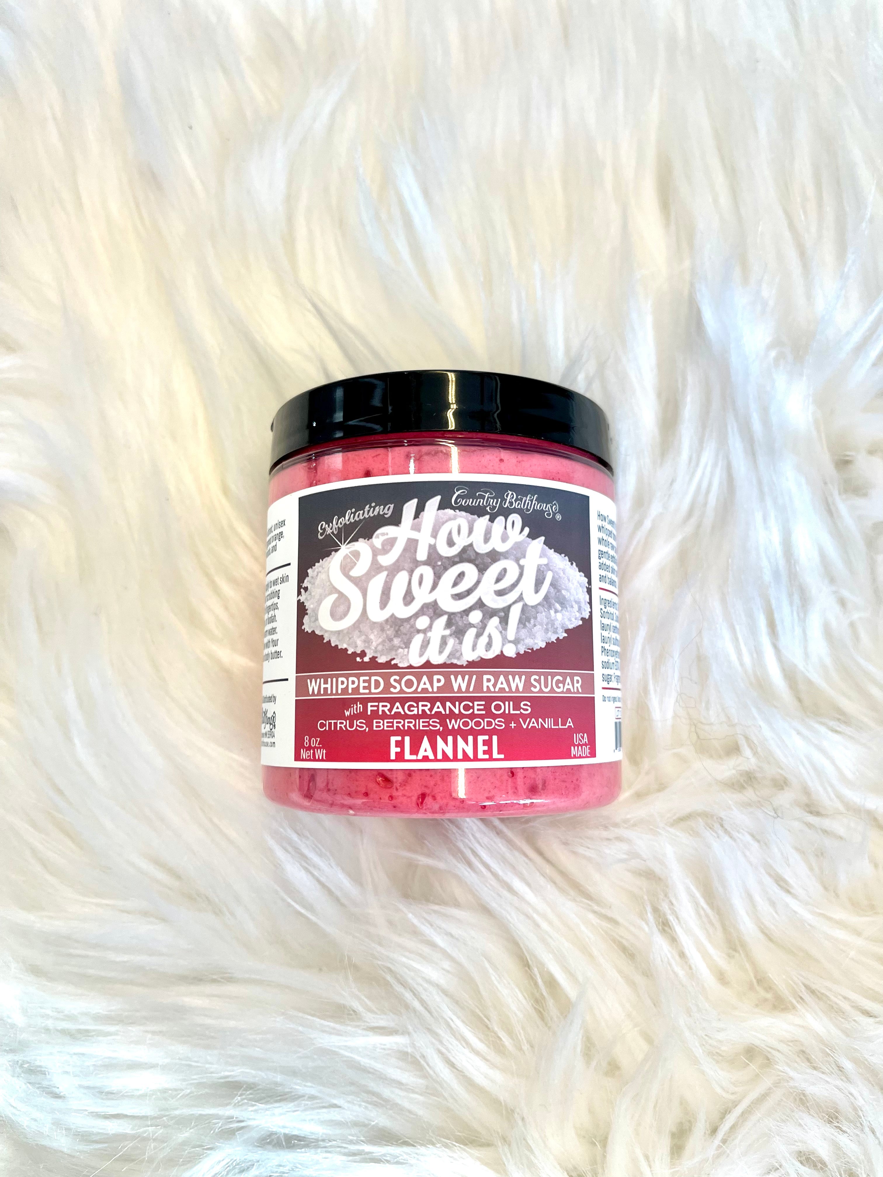 How Sweet It Is Whipped Soap W/ Raw Sugar- Flannel