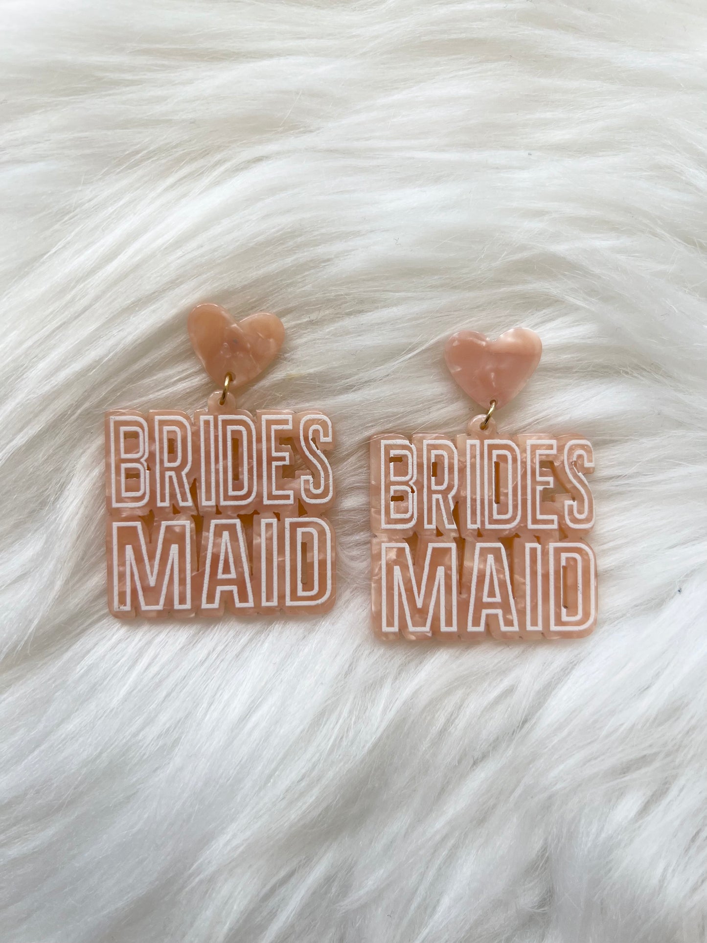 Acrylic Bridesmaid Earrings