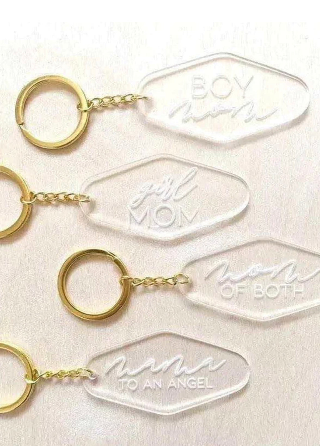 Acrylic Mom Key Chains