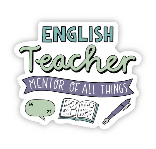 English Teacher Vinyl Sticker