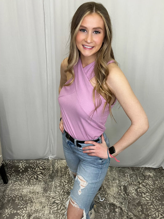 Ribbed Halter Top