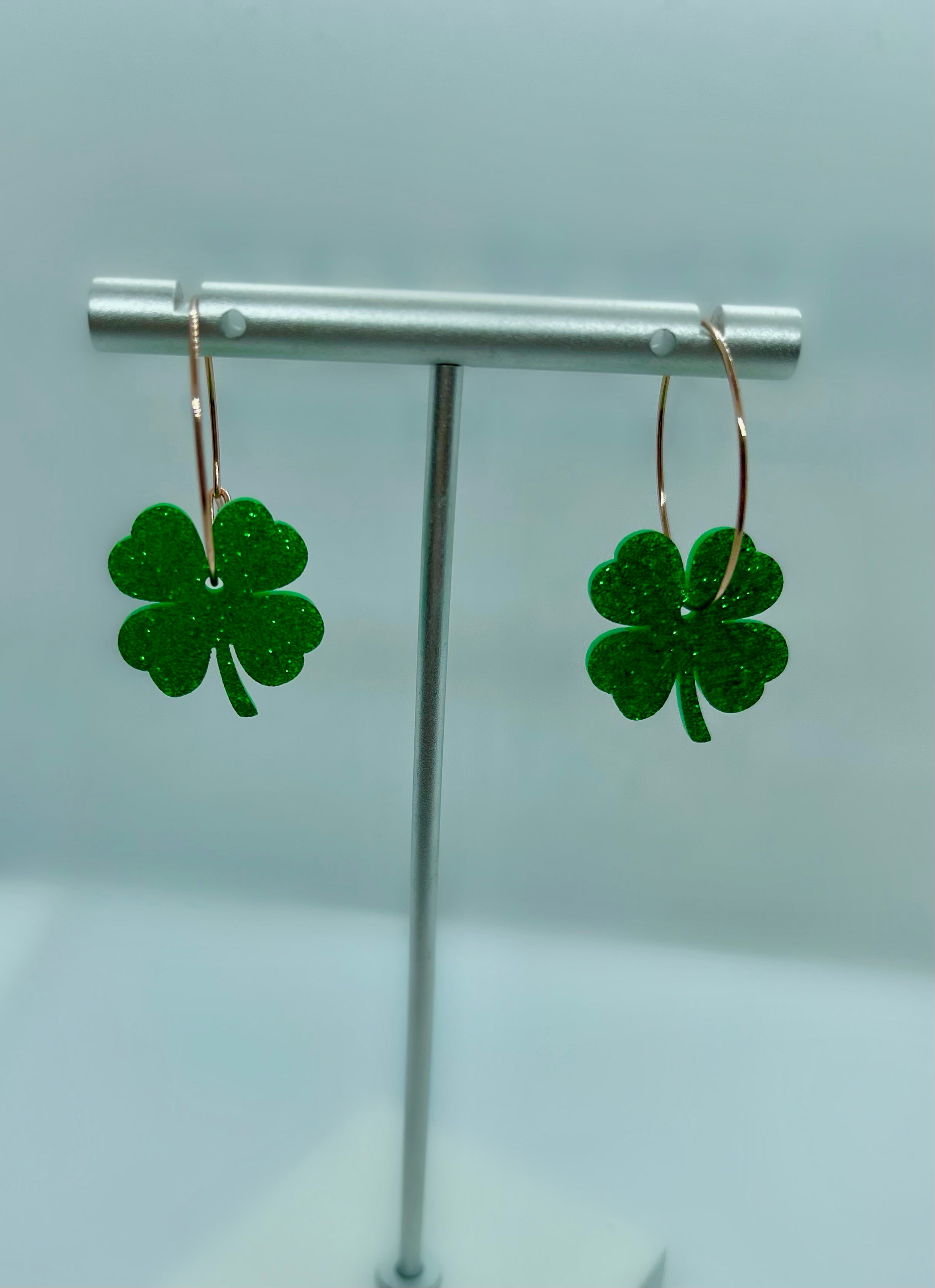 Four Leaf Clover Acrylic Earrings