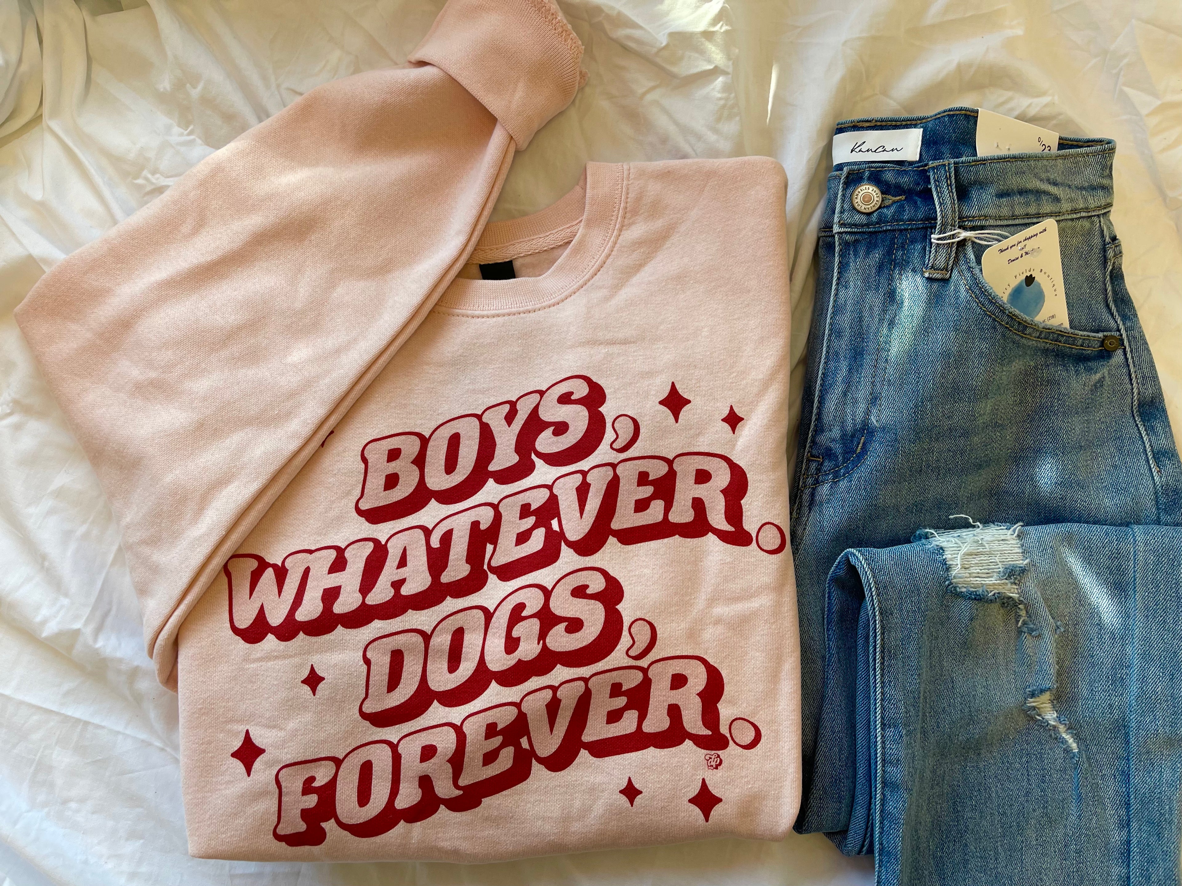 Boys Whatever, Dogs Forever Crewneck