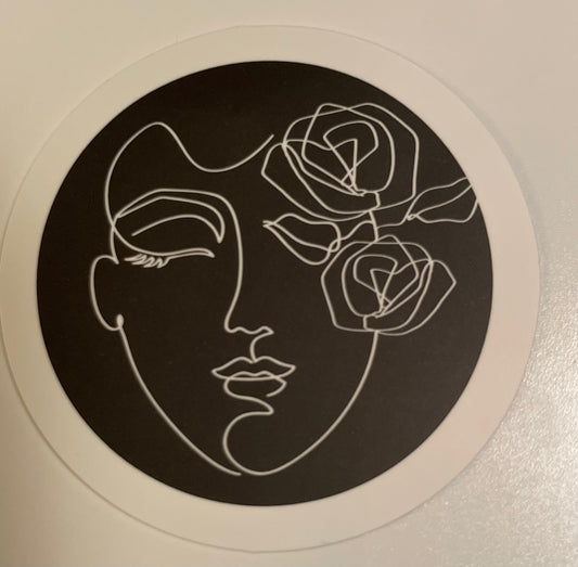 Face Vinyl Sticker