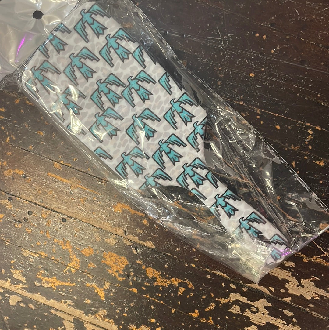Turquoise Thunderbird Hair Brush