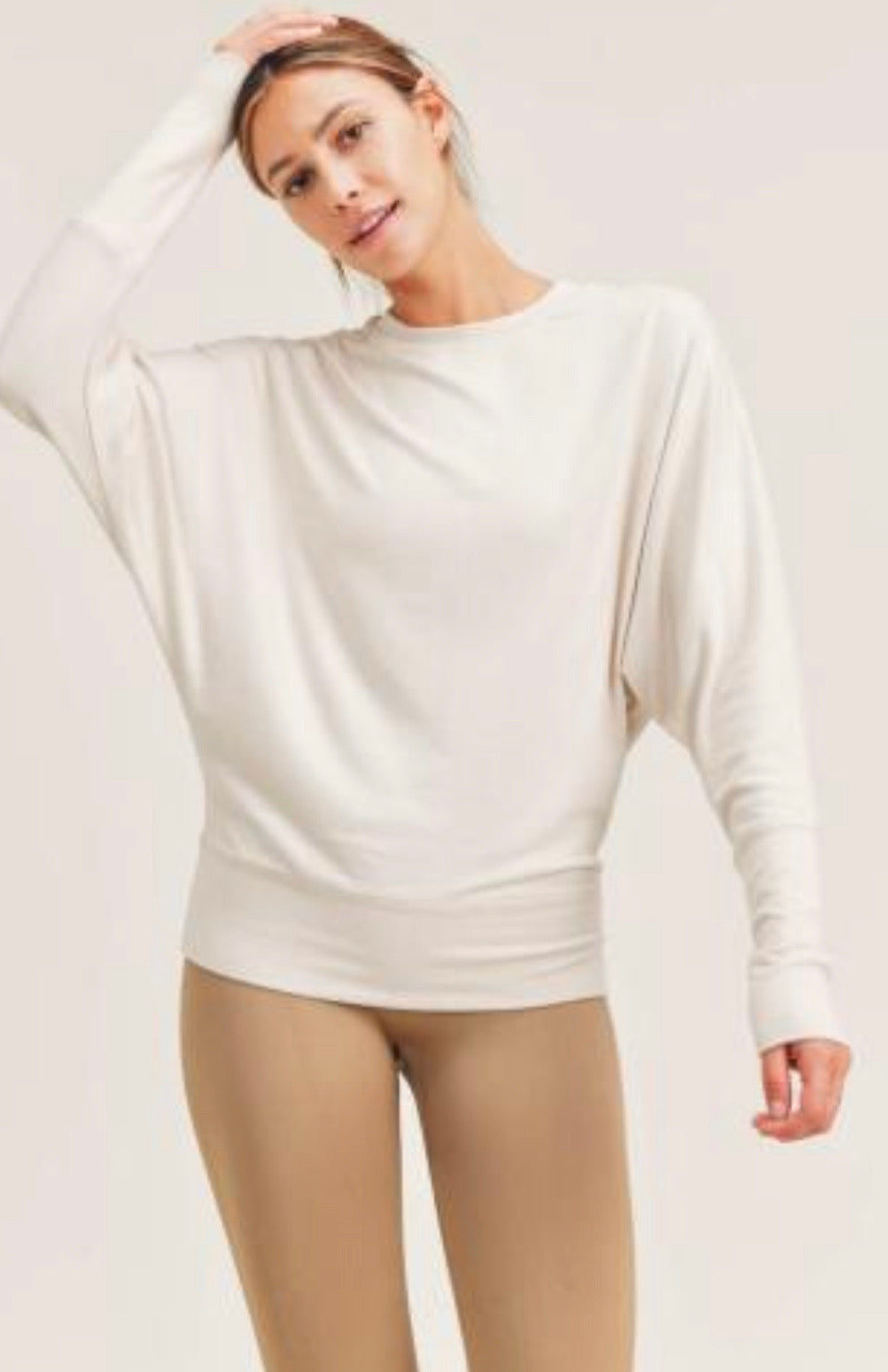 Dolman Sleeved Top in Natural
