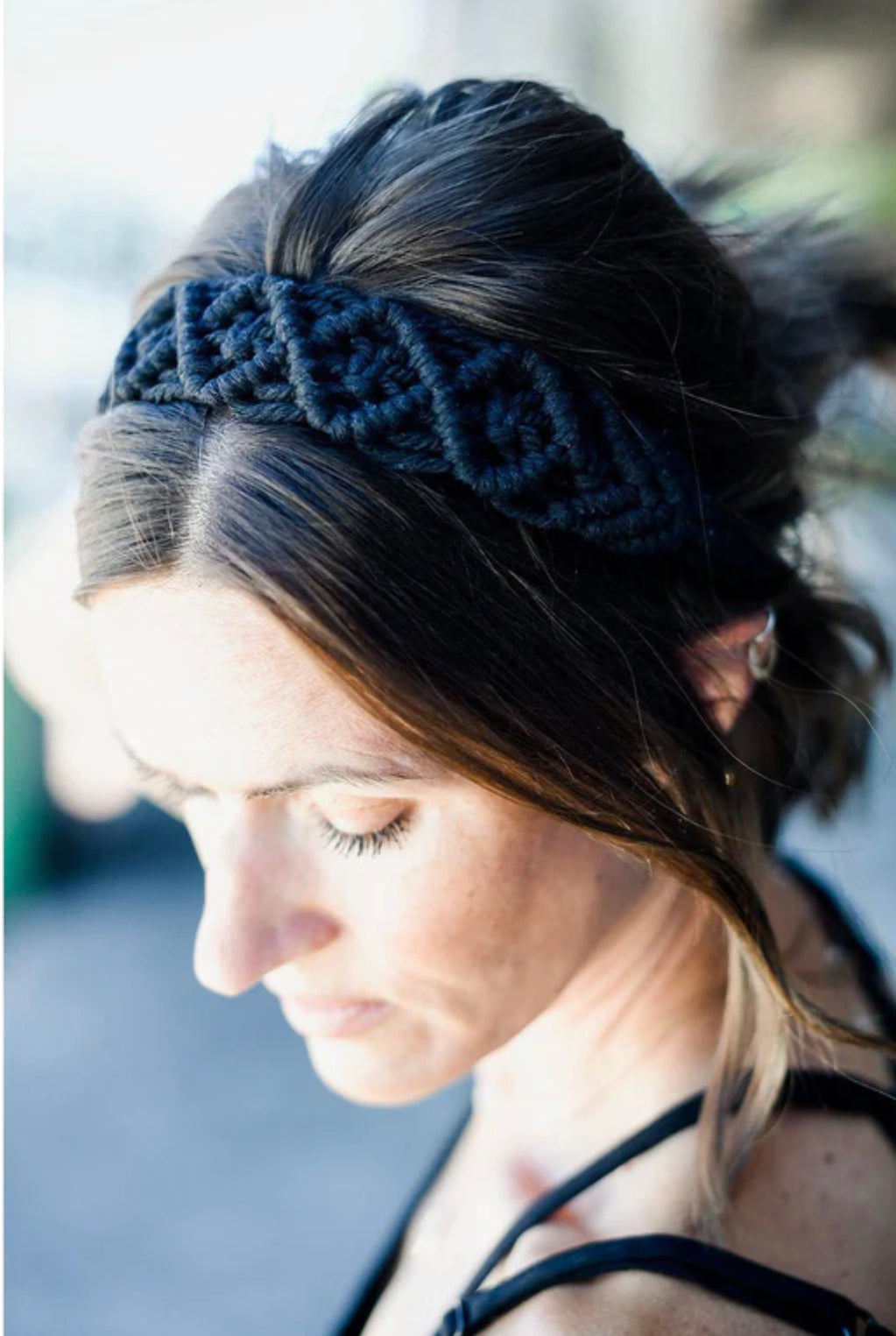 Handmade Elastic Macrame Headband