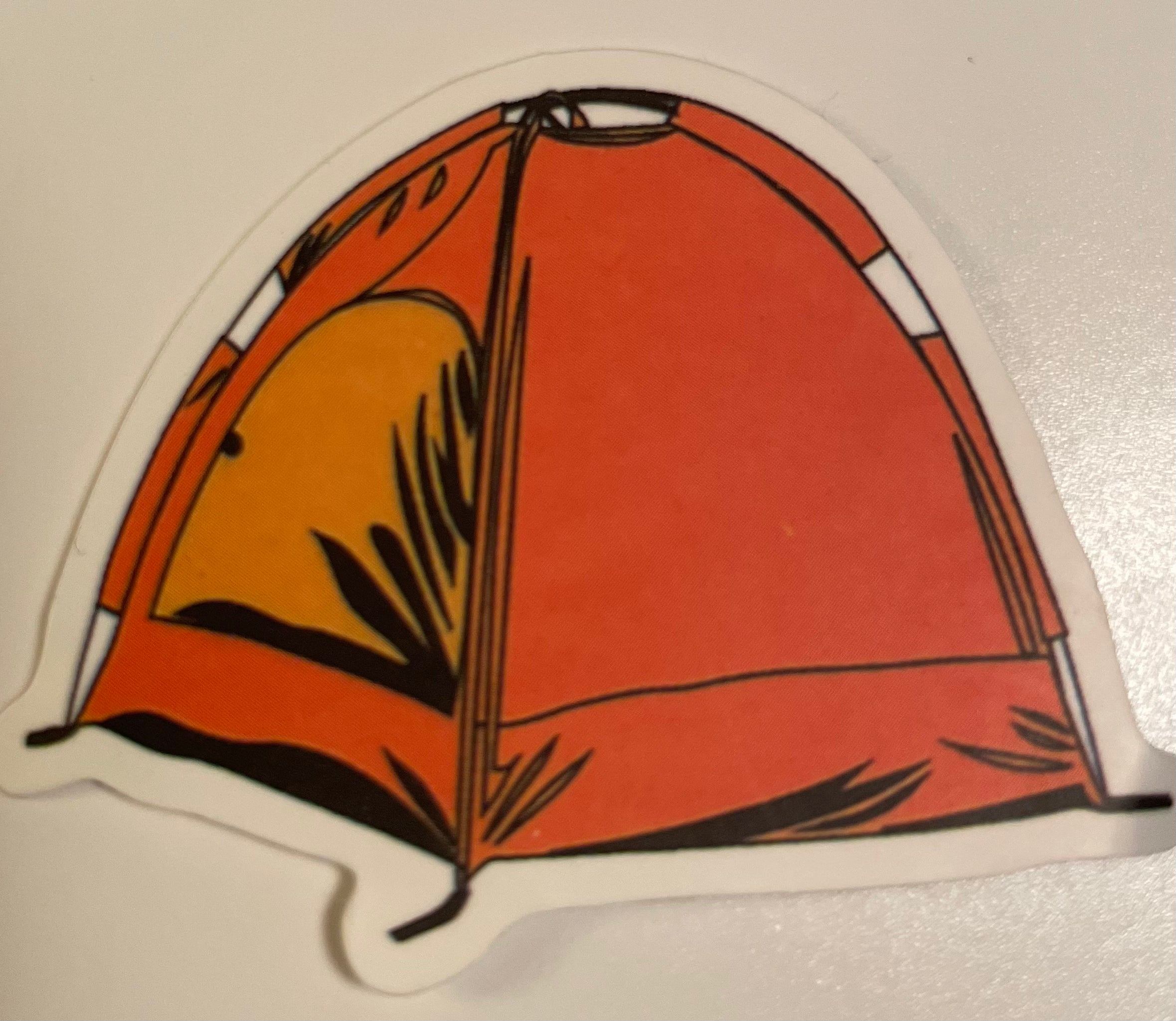 Tent Vinyl Sticker