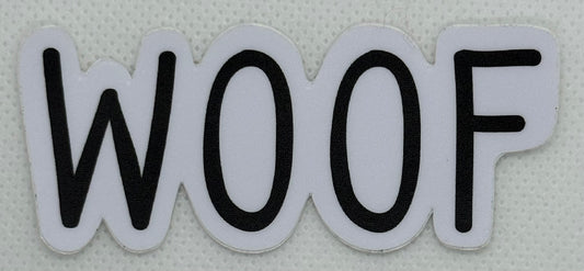 Woof Sticker