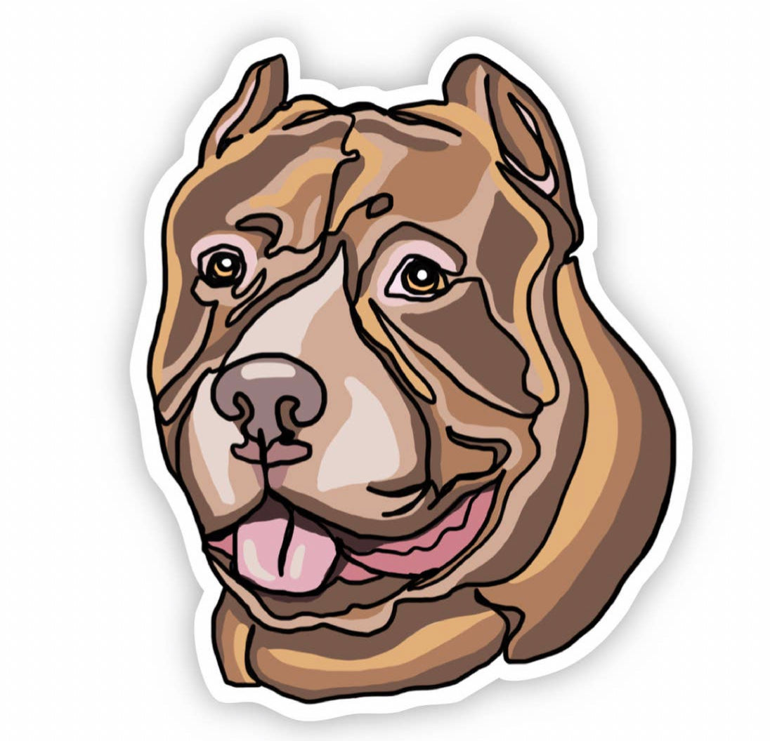 Pit bull Vinyl Sticker