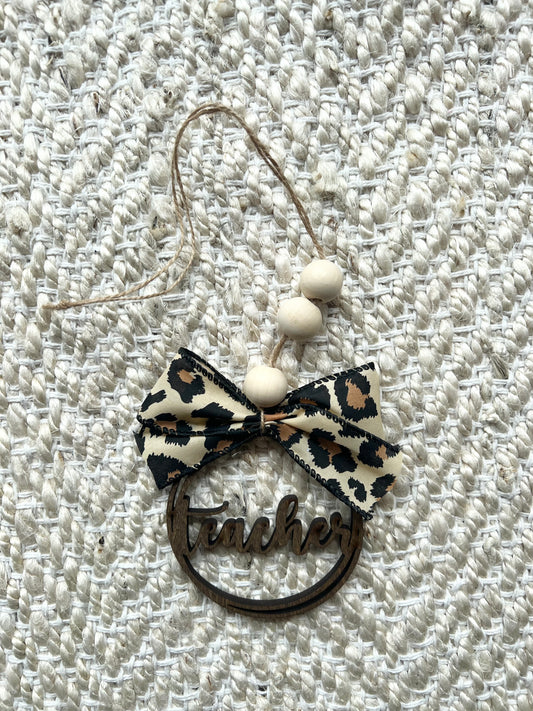 Teacher Car Charm