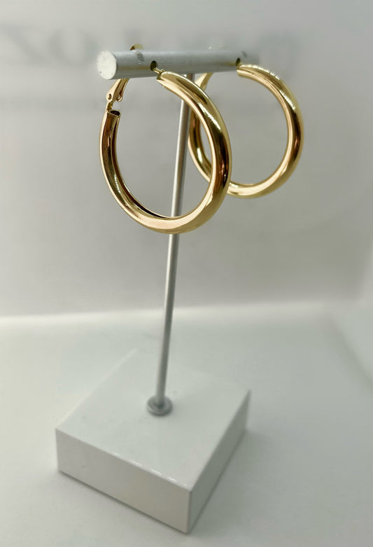 Medium Chunky Gold Hoops