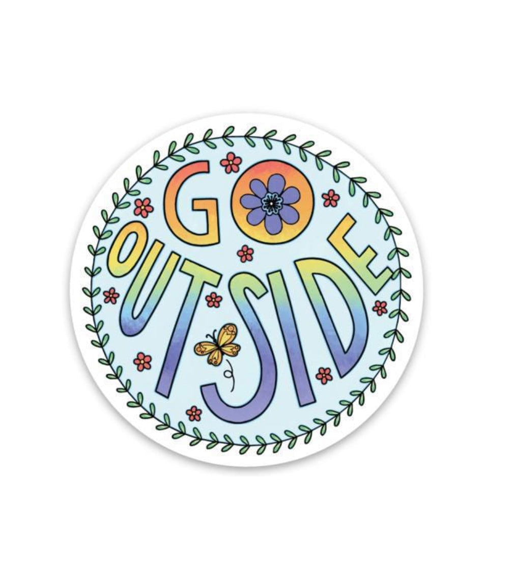 Go Outside Vinyl Sticker