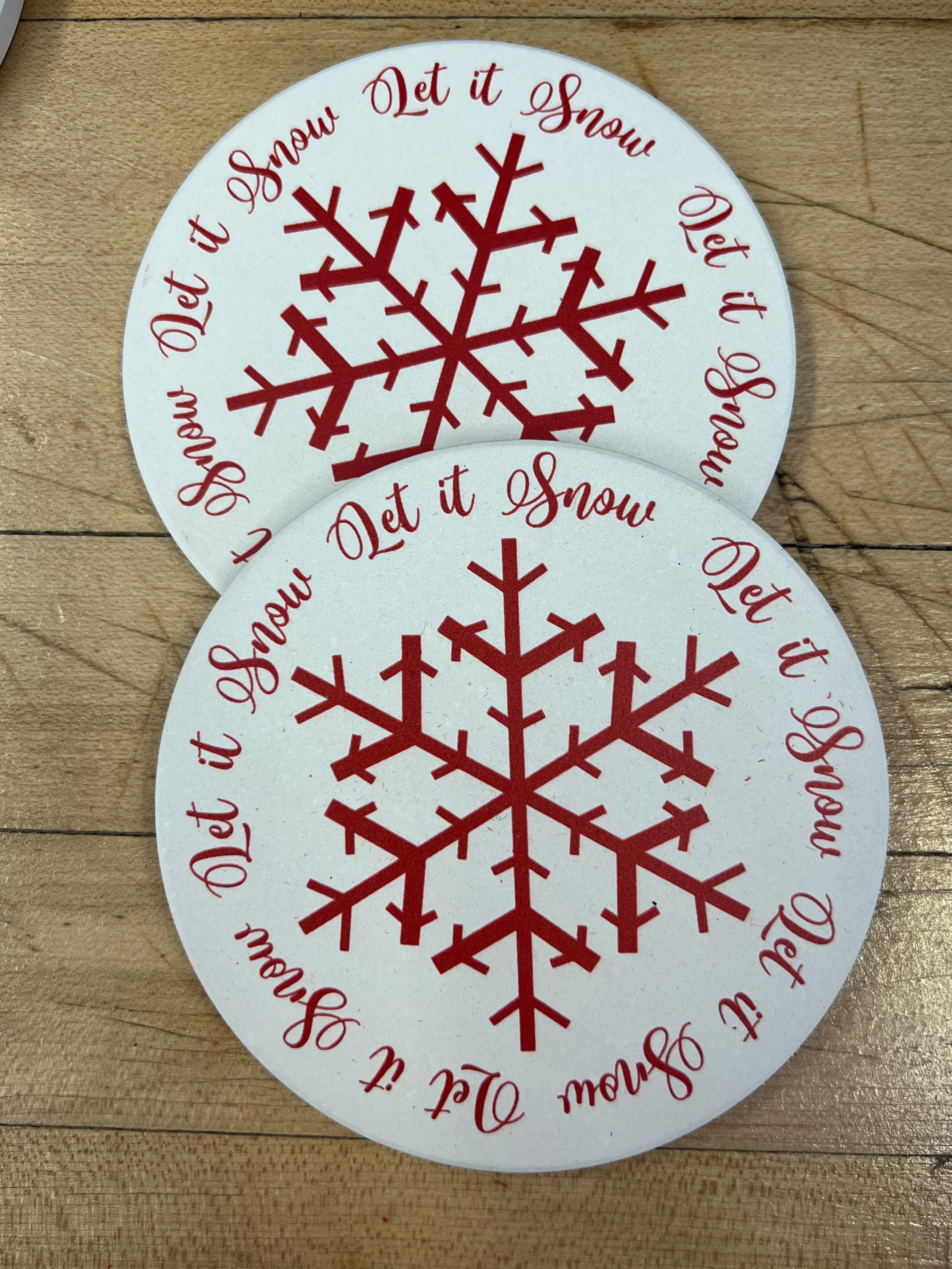 Let It Snow Coasters