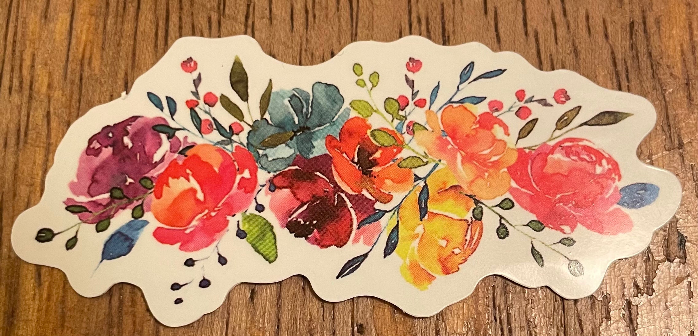 Flower Garland Vinyl Sticker