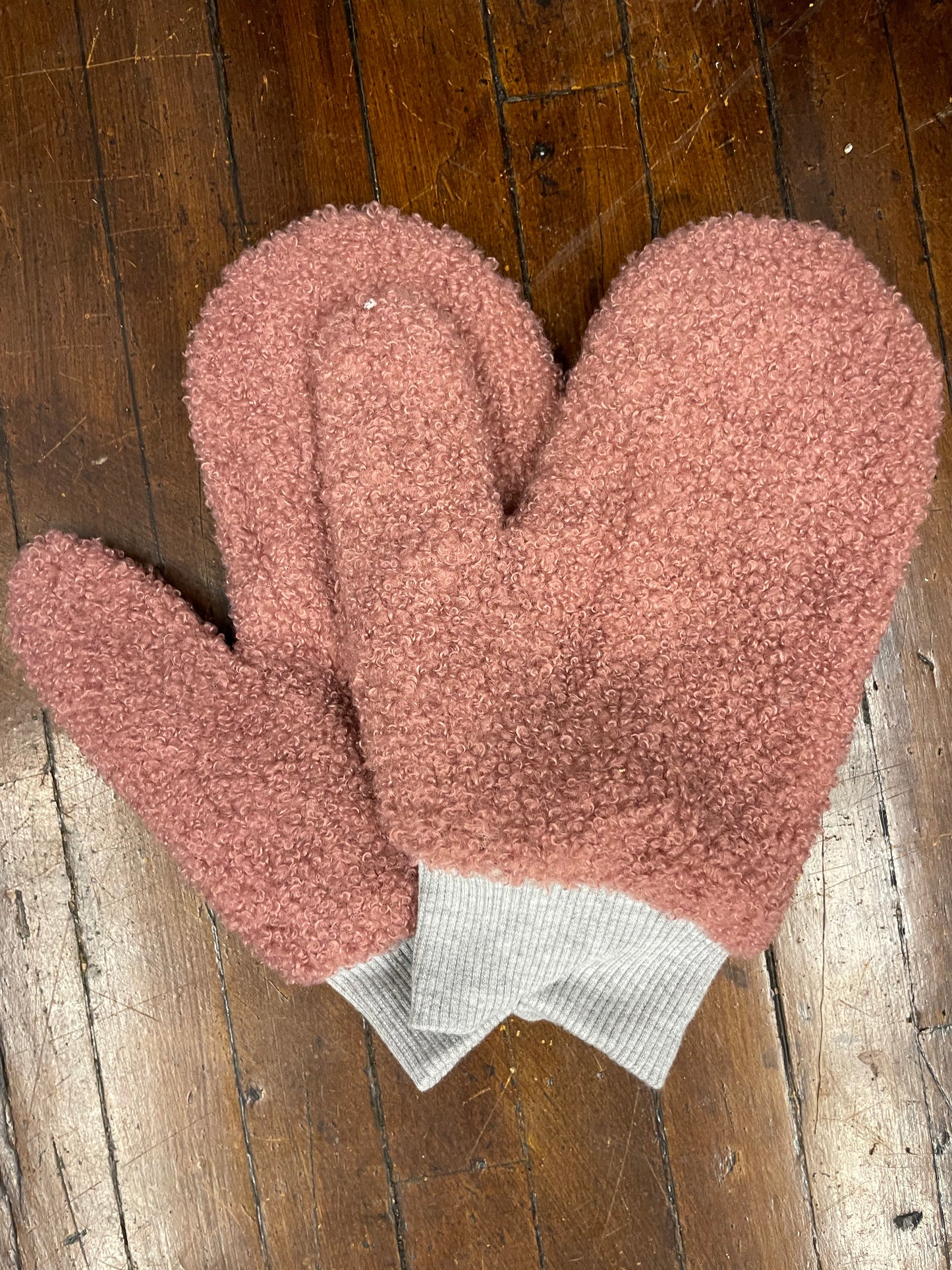 Sherpa Fuzzy Mittens