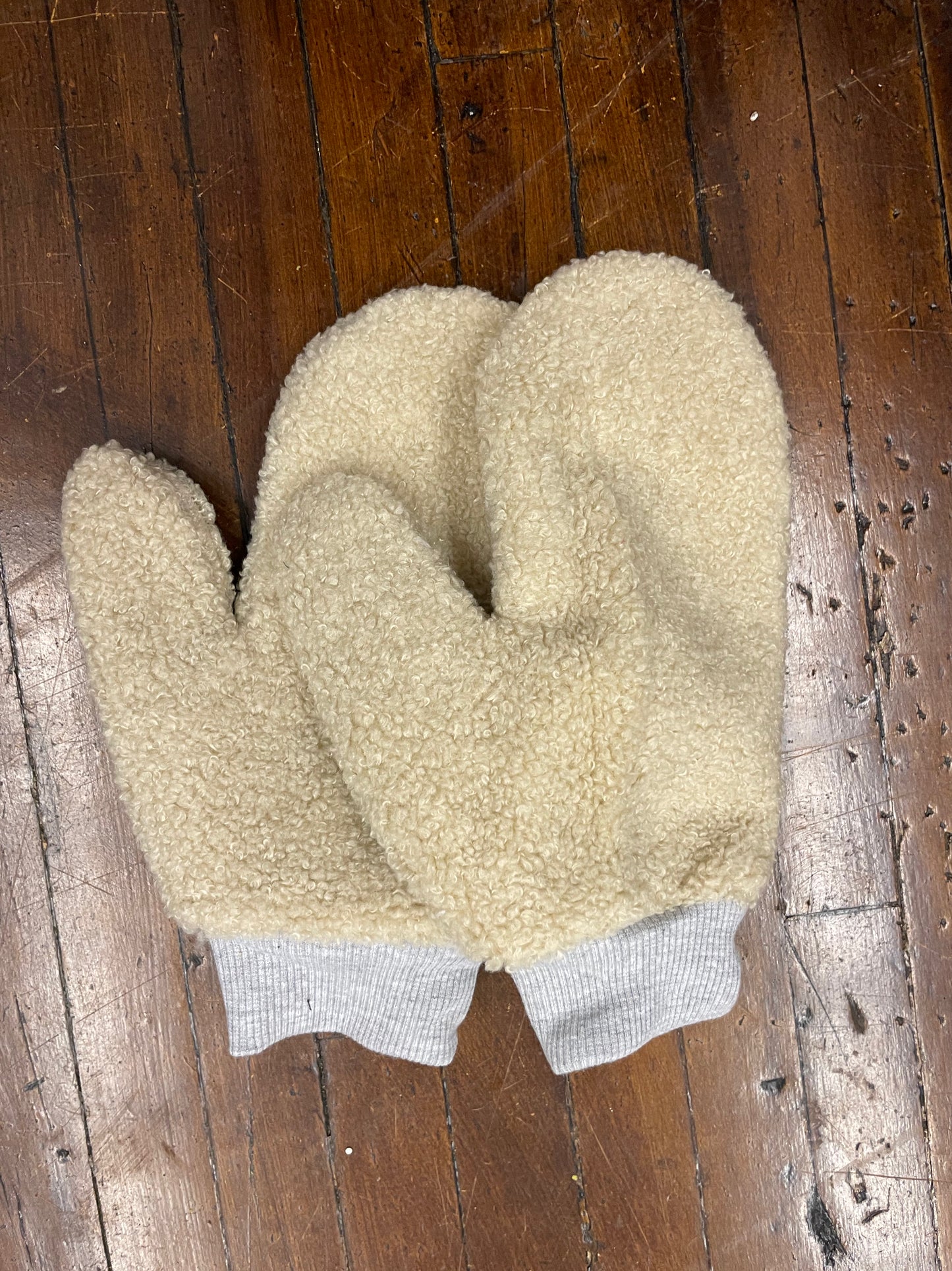 Sherpa Fuzzy Mittens