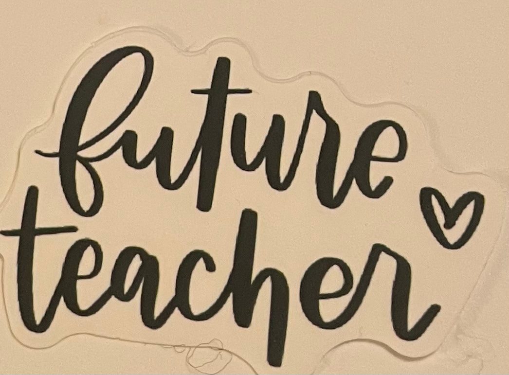 Future Teacher Vinyl Sticker