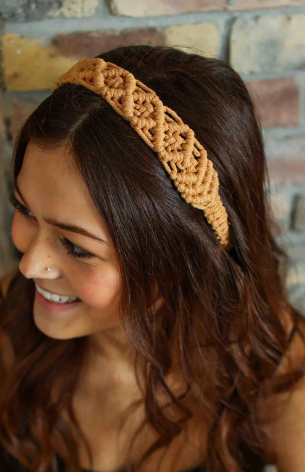 Handmade Elastic Macrame Headband