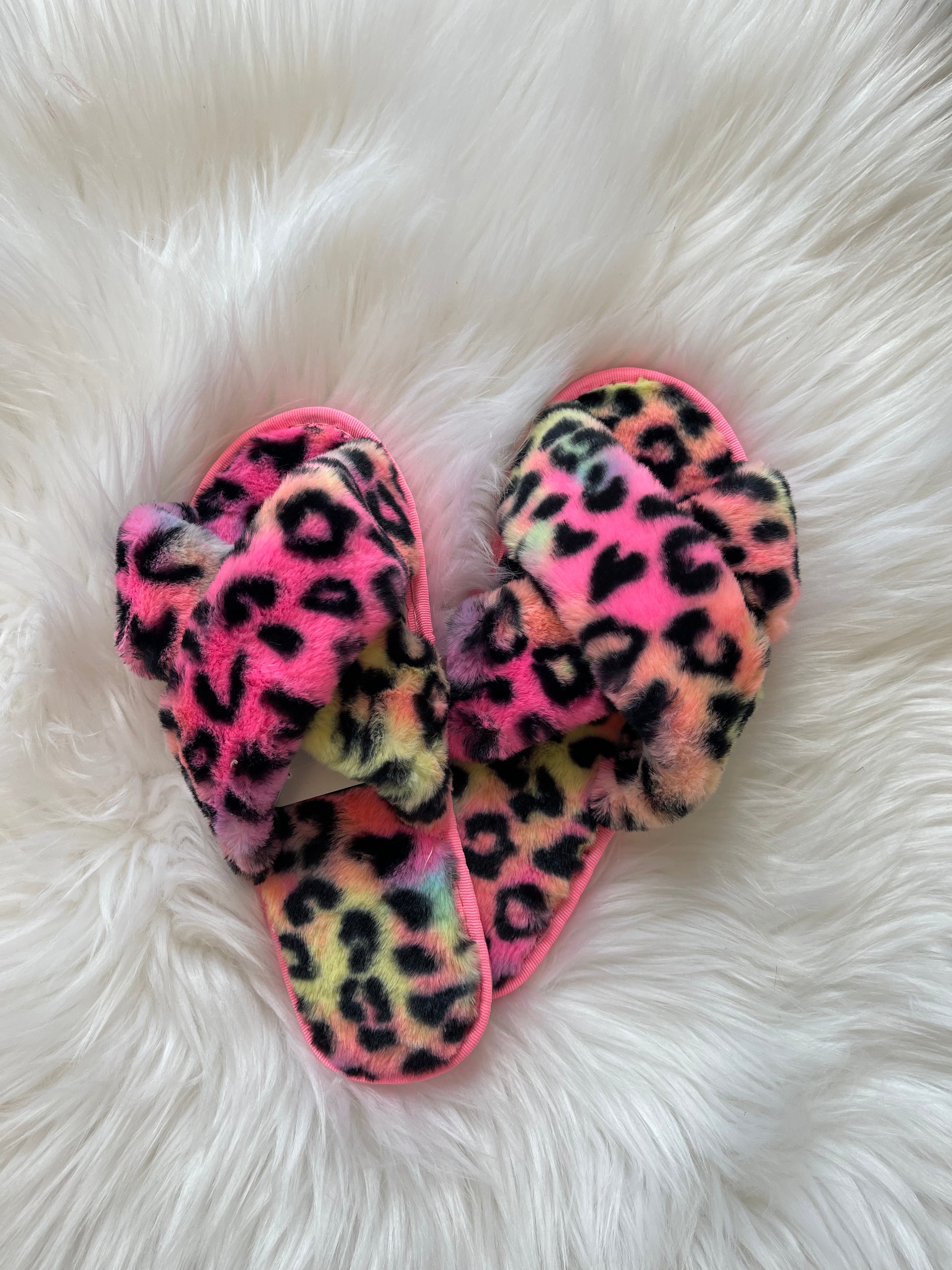 Rainbow Leopard Slipper
