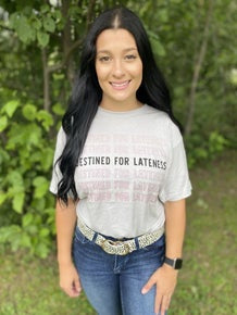 Tan Destined For Lateness Tee